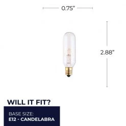 25-Watt T6 Clear Dimmable (E12) Candelabra Screw Base Warm White Light Incandescent Light Bulb, 2700K (25-Pack) by Bulbrite 15 25-Watt T6 Clear Dimmable (E12) Candelabra Screw Base Warm White Light Incandescent Light Bulb, 2700K (25-Pack) by Bulbrite -Deals Bulbrite Store bulbrite incandescent light bulbs 861224 76 1000