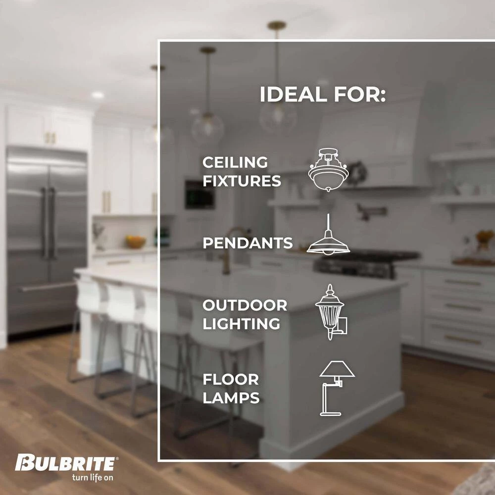 60-Watt ST18 Incandescent Light Bulb Medium Base (E26) Antique Nostalgic Thread 2200K (4-Pack) by Bulbrite 7 60-Watt ST18 Incandescent Light Bulb Medium Base (E26) Antique Nostalgic Thread 2200K (4-Pack) by Bulbrite - Image 5