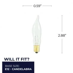 7.5-Watt CA5 Clear Dimmable (E12) Candelabra Screw Base Warm White Light Incandescent Light Bulb, 2700K (50-Pack) by Bulbrite -Deals Bulbrite Store bulbrite incandescent light bulbs 861260 fa 1000