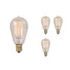 25-Watt ST15 Dimmable Candelabra Base (E12) Incandescent Light Bulb Antique Nostalgic Thread 2200K (4-Pack) by Bulbrite -Deals Bulbrite Store bulbrite incandescent light bulbs 861370 64 1000