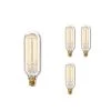 40-Watt T8 Dimmable Candelabra Base (E12) Incandescent Light Bulb Antique Nostalgic Thread 2200K (4-Pack) by Bulbrite -Deals Bulbrite Store bulbrite incandescent light bulbs 861383 64 1000