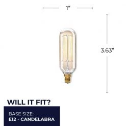40-Watt T8 Dimmable Candelabra Base (E12) Incandescent Light Bulb Antique Nostalgic Thread 2200K (4-Pack) by Bulbrite -Deals Bulbrite Store bulbrite incandescent light bulbs 861383 76 1000