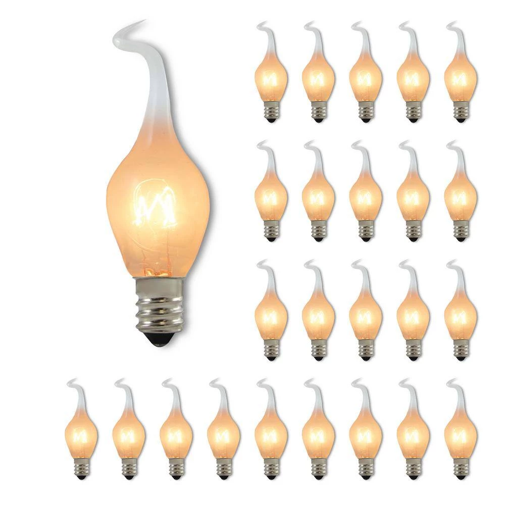 6-Watt S6 Silicone Dimmable (E12) Candelabra Screw Base Incandescent Light Bulb, 2700k (25-Pack) by Bulbrite 4 6-Watt S6 Silicone Dimmable (E12) Candelabra Screw Base Incandescent Light Bulb, 2700k (25-Pack) by Bulbrite - Image 2