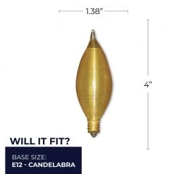 25-Watt C11 Dimmable (E12) Candelabra Screw Base Incandescent Light Bulb Spunlight Satin Amber 2200k (25-Pack) by Bulbrite -Deals Bulbrite Store bulbrite incandescent light bulbs 861976 fa 1000