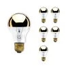 60-Watt A19 Incandescent Light Bulb Medium Base (E26) Half Gold 2700K (6-Pack) by Bulbrite -Deals Bulbrite Store bulbrite incandescent light bulbs 862027 64 1000