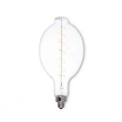40W Equivalent Amber Light BT56 Dimmable LED Grand Filament BT Shaped Nostalgic Light Bulb by Bulbrite