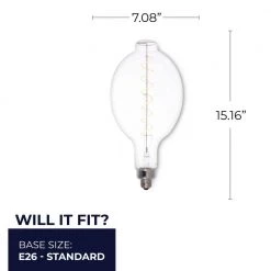 40W Equivalent Amber Light BT56 Dimmable LED Grand Filament BT Shaped Nostalgic Light Bulb by Bulbrite -Deals Bulbrite Store bulbrite led light bulbs 776314 76 1000