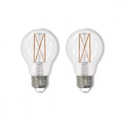 40W Equivalent Warm White Light A19 Dimmable LED Filament Light Bulb (2-Pack) by Bulbrite
