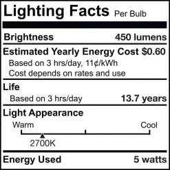 40W Equivalent Warm White Light A19 Dimmable LED Filament Light Bulb (2-Pack) by Bulbrite -Deals Bulbrite Store bulbrite led light bulbs 860997 fa 1000
