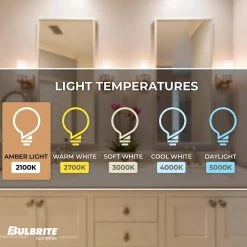 25W Equivalent Amber Light T9 Dimmable LED Filament Light Bulb (2-Pack) by Bulbrite -Deals Bulbrite Store bulbrite led light bulbs 861359 1f 1000
