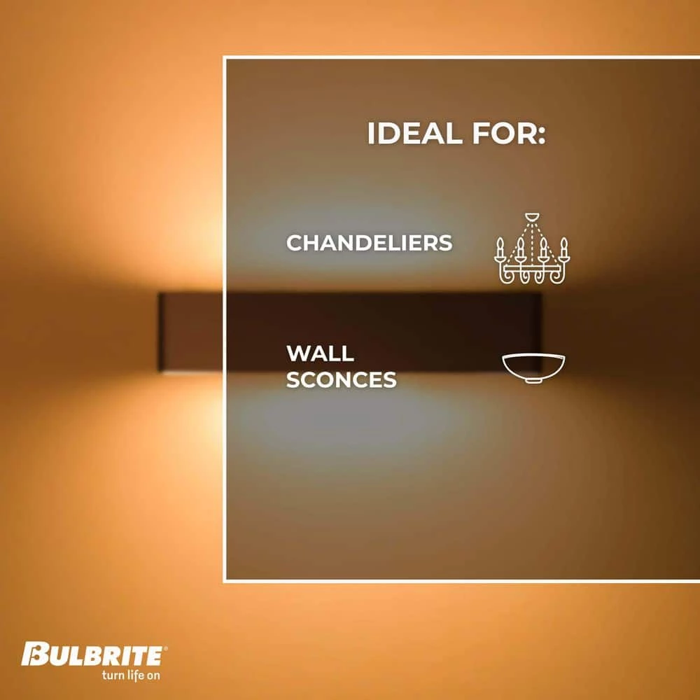 40W Equivalent Amber Light T9 Dimmable LED Filament Light Bulb (2-Pack) by Bulbrite 7 40W Equivalent Amber Light T9 Dimmable LED Filament Light Bulb (2-Pack) by Bulbrite - Image 5