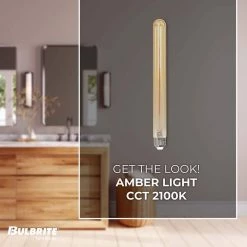 40W Equivalent Amber Light T9 Dimmable LED Filament Light Bulb (2-Pack) by Bulbrite 11 40W Equivalent Amber Light T9 Dimmable LED Filament Light Bulb (2-Pack) by Bulbrite -Deals Bulbrite Store bulbrite led light bulbs 861364 4f 1000
