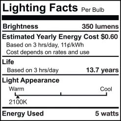 40W Equivalent Amber Light T9 Dimmable LED Filament Light Bulb (2-Pack) by Bulbrite 14 40W Equivalent Amber Light T9 Dimmable LED Filament Light Bulb (2-Pack) by Bulbrite -Deals Bulbrite Store bulbrite led light bulbs 861364 fa 1000