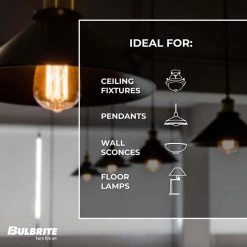 40W Equivalent Amber Light A19 Dimmable LED Curved Filament Nostalgic Light Bulb (2-Pack) by Bulbrite -Deals Bulbrite Store bulbrite led light bulbs 861401 44 1000