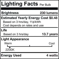 40W Equivalent Amber Light A19 Dimmable LED Curved Filament Nostalgic Light Bulb (2-Pack) by Bulbrite -Deals Bulbrite Store bulbrite led light bulbs 861401 fa 1000