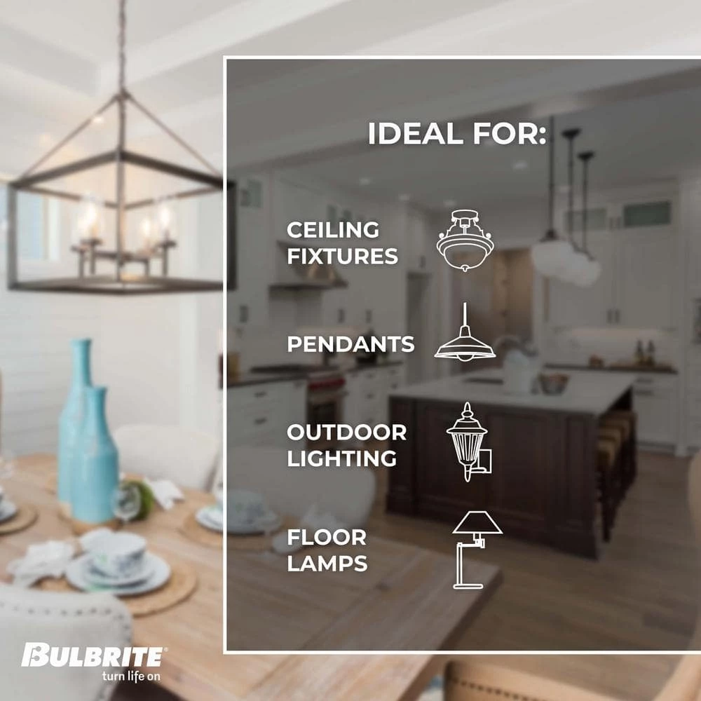 60W Equivalent Warm White Light G25 Dimmable LED Filament Light Bulb (4-Pack) by Bulbrite 7 60W Equivalent Warm White Light G25 Dimmable LED Filament Light Bulb (4-Pack) by Bulbrite - Image 5