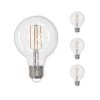 60W Equivalent Warm White Light G25 Dimmable LED Filament Light Bulb (4-Pack) by Bulbrite -Deals Bulbrite Store bulbrite led light bulbs 861406 64 1000
