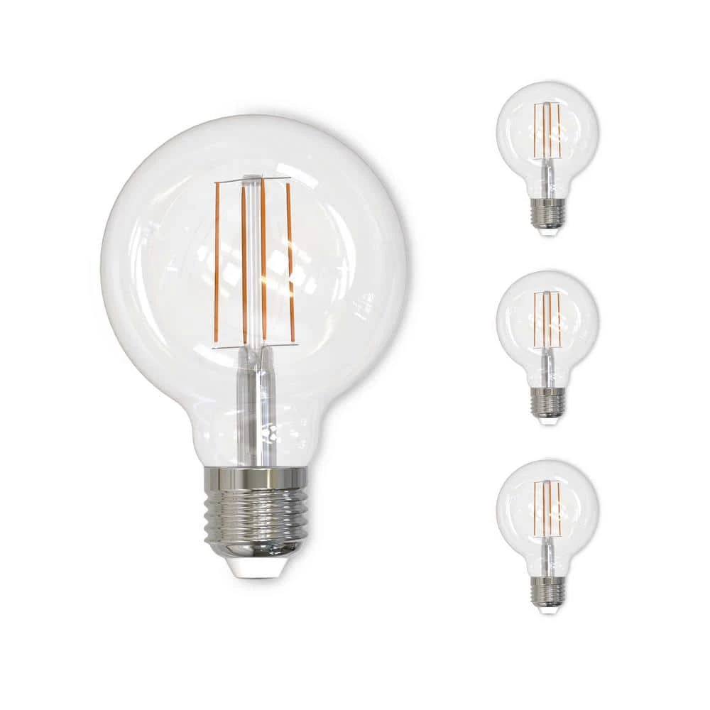 60W Equivalent Warm White Light G25 Dimmable LED Filament Light Bulb (4-Pack) by Bulbrite 3 60W Equivalent Warm White Light G25 Dimmable LED Filament Light Bulb (4-Pack) by Bulbrite