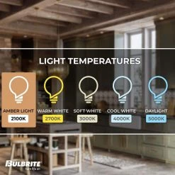 25W Amber Light T6 Dimmable (E12) Candelabra Screw Base LED Filament Light Bulb Antigue thread, 2100K(4-Pack) by Bulbrite -Deals Bulbrite Store bulbrite led light bulbs 861408 1f 1000