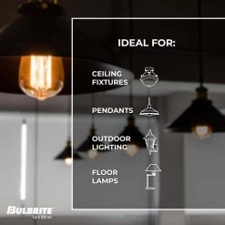 60W Equivalent Amber Light ST18 Dimmable LED Filament Light Bulb (2-Pack) by Bulbrite -Deals Bulbrite Store bulbrite led light bulbs 861410 44 1000