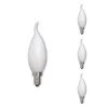 40W Equivalent Dimmable Warm White Light CA10 (E12) Candelabra Screw Base LED Filament Milky Light Bulb, 2700K (4-Pack) by Bulbrite -Deals Bulbrite Store bulbrite led light bulbs 861416 64 1000 1