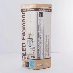 40W Equivalent Warm White Light B11 Dimmable LED Filament Light Bulb (4-Pack) by Bulbrite -Deals Bulbrite Store bulbrite led light bulbs 861418 1f 1000