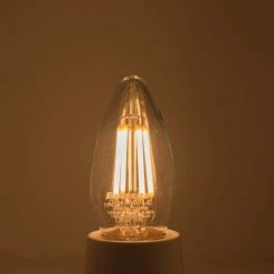 40W Equivalent Warm White Light B11 Dimmable LED Filament Light Bulb (4-Pack) by Bulbrite -Deals Bulbrite Store bulbrite led light bulbs 861418 4f 1000