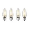 40W Equivalent Warm White Light B11 Dimmable LED Filament Light Bulb (4-Pack) by Bulbrite -Deals Bulbrite Store bulbrite led light bulbs 861418 64 1000