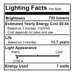 60W Equivalent Warm White Light A19 Dimmable LED Filament Light Bulb (4-Pack) by Bulbrite 12 60W Equivalent Warm White Light A19 Dimmable LED Filament Light Bulb (4-Pack) by Bulbrite -Deals Bulbrite Store bulbrite led light bulbs 861421 1f 1000