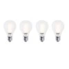 60W Equivalent Warm White Light A19 Dimmable LED Filament Light Bulb (4-Pack) by Bulbrite 2 60W Equivalent Warm White Light A19 Dimmable LED Filament Light Bulb (4-Pack) by Bulbrite -Deals Bulbrite Store bulbrite led light bulbs 861421 64 1000