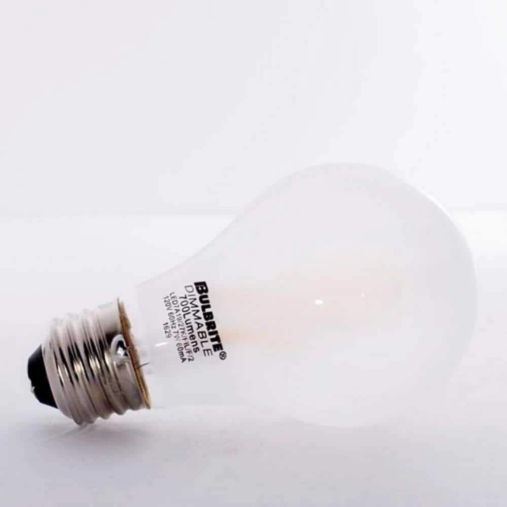 60W Equivalent Warm White Light A19 Dimmable LED Filament Light Bulb (4-Pack) by Bulbrite 5 60W Equivalent Warm White Light A19 Dimmable LED Filament Light Bulb (4-Pack) by Bulbrite - Image 3