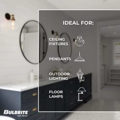 60W Equivalent Warm White Light ST18 Dimmable LED Filament Light Bulb (2-Pack) by Bulbrite -Deals Bulbrite Store bulbrite led light bulbs 861422 44 1000