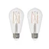 60W Equivalent Warm White Light ST18 Dimmable LED Filament Light Bulb (2-Pack) by Bulbrite -Deals Bulbrite Store bulbrite led light bulbs 861422 64 1000