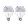 40W Equivalent Warm White Light G25 Dimmable LED Half Chrome Light Bulb (2-Pack) by Bulbrite 1 40W Equivalent Warm White Light G25 Dimmable LED Half Chrome Light Bulb (2-Pack) by Bulbrite -Deals Bulbrite Store bulbrite led light bulbs 861425 64 1000