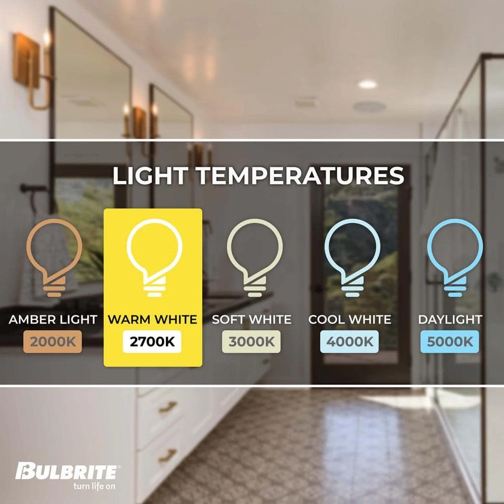 40W Equivalent B11 Dimmable (E12) Candelabra Screw Base Warm White Light LED Filament Milky Light Bulb,2700K (4-Pack) by Bulbrite 6 40W Equivalent B11 Dimmable (E12) Candelabra Screw Base Warm White Light LED Filament Milky Light Bulb,2700K (4-Pack) by Bulbrite - Image 4