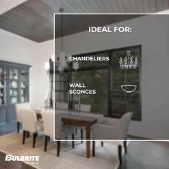 40W Equivalent B11 Dimmable (E12) Candelabra Screw Base Warm White Light LED Filament Milky Light Bulb,2700K (4-Pack) by Bulbrite 13 40W Equivalent B11 Dimmable (E12) Candelabra Screw Base Warm White Light LED Filament Milky Light Bulb,2700K (4-Pack) by Bulbrite -Deals Bulbrite Store bulbrite led light bulbs 861427 44 1000