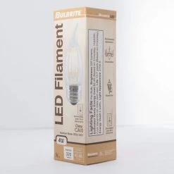 40W Equivalent Warm White Light CA10 Dimmable LED Filament Light Bulb (4-Pack) by Bulbrite -Deals Bulbrite Store bulbrite led light bulbs 861430 1f 1000