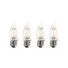 40W Equivalent Warm White Light CA10 Dimmable LED Filament Light Bulb (4-Pack) by Bulbrite -Deals Bulbrite Store bulbrite led light bulbs 861430 64 1000