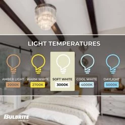 65-Watt Equivalent 6 in. JBOX DWNLGT with Medium Screw Base E26 in White Finish Dimmable 3000K LED Light Bulb 3-Pack by Bulbrite -Deals Bulbrite Store bulbrite led light bulbs 861534 1f 1000