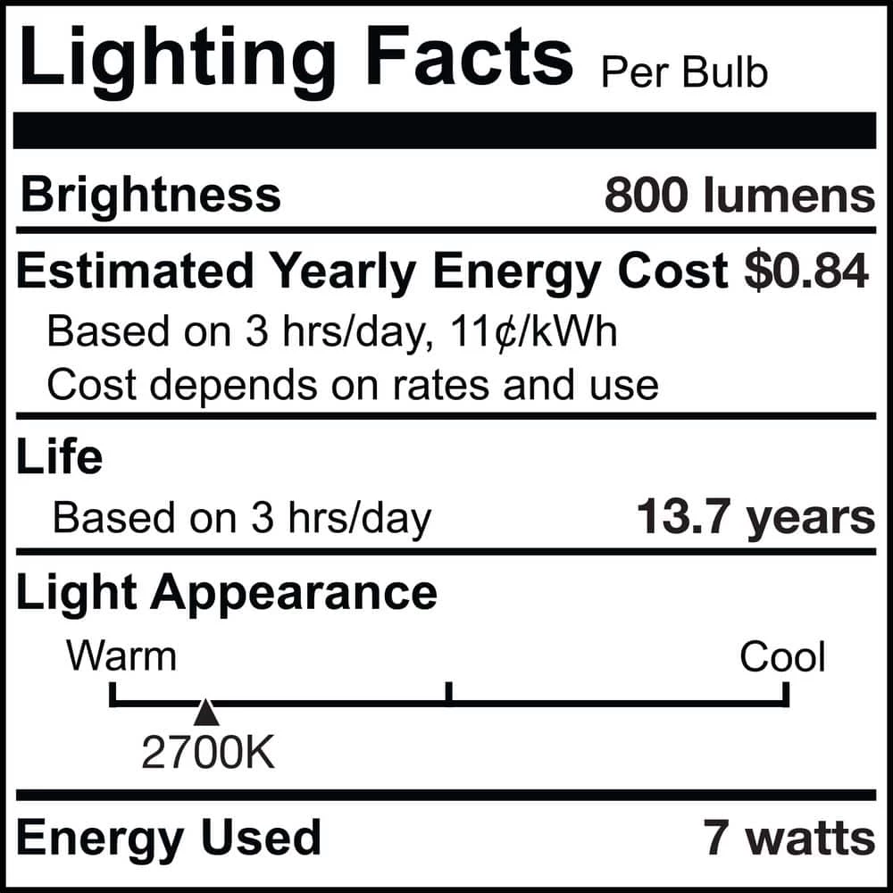 60-Watt Equivalent G25 Milky Dimmable Decorative Filament LED Light Bulb Warm White (2-Pack) by Bulbrite 8 60-Watt Equivalent G25 Milky Dimmable Decorative Filament LED Light Bulb Warm White (2-Pack) by Bulbrite - Image 6