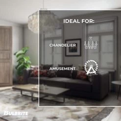 60-Watt Equivalent G16 with Candelabra Screw Base E12 in Clear Finish Dimmable 2700K LED Light Bulb 2-Pack by Bulbrite -Deals Bulbrite Store bulbrite led light bulbs 861602 44 1000