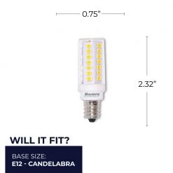 60-Watt Equivalent G16 with Candelabra Screw Base E12 in Clear Finish Dimmable 2700K LED Light Bulb 2-Pack by Bulbrite -Deals Bulbrite Store bulbrite led light bulbs 861602 76 1000