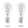 Solana 60-Watt Equivalent ST18 Smart WIFI Connected LED Light Bulb, Clear (2-Pack) by Bulbrite -Deals Bulbrite Store bulbrite led light bulbs 861704 64 1000