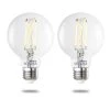 60 Watt Equivalent G25 with Medium Screw Base E26 in Clear Finish Dimmable 2200-6500K Solana WIFI LED Light Bulb 2-Pack by Bulbrite -Deals Bulbrite Store bulbrite led light bulbs 861708 64 1000