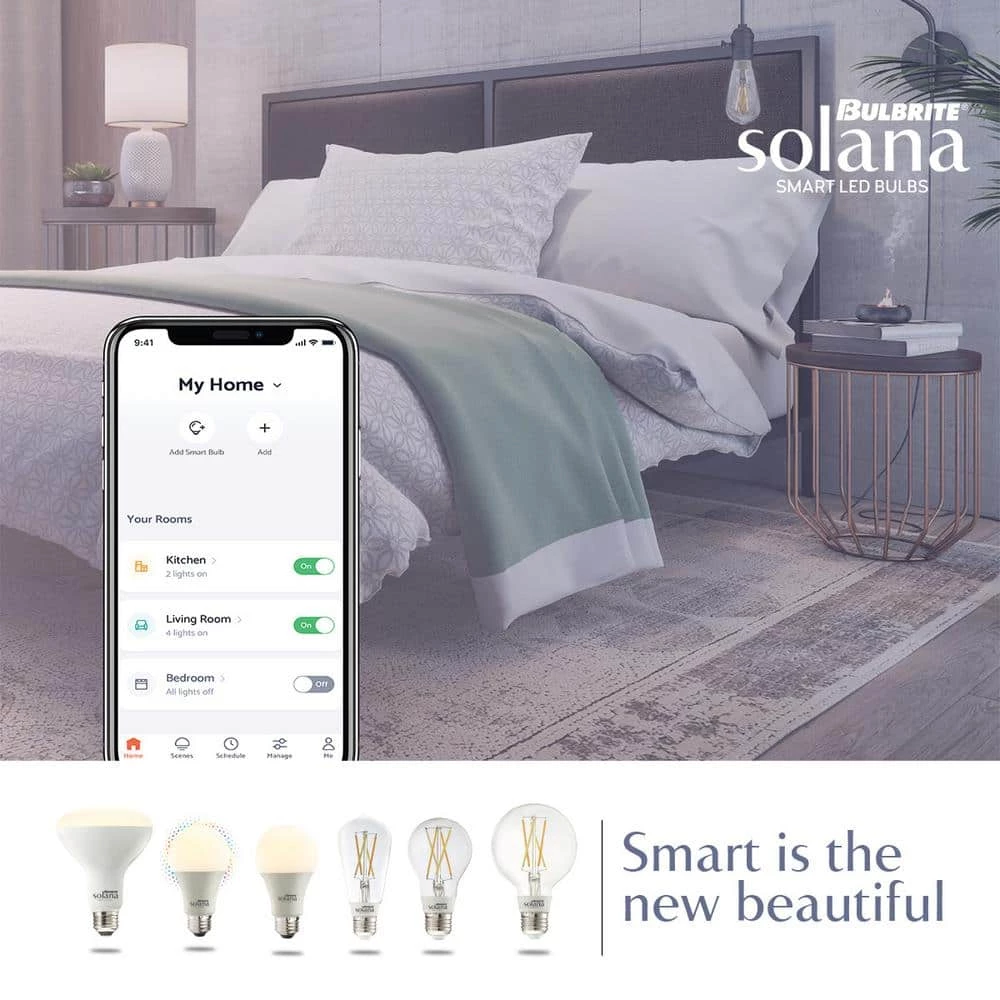 60 Watt Equivalent G25 with Medium Screw Base E26 in Clear Finish Dimmable 2200-6500K Solana WIFI LED Light Bulb 2-Pack by Bulbrite 9 60 Watt Equivalent G25 with Medium Screw Base E26 in Clear Finish Dimmable 2200-6500K Solana WIFI LED Light Bulb 2-Pack by Bulbrite - Image 7