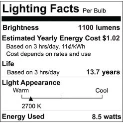 60-Watt B11 Milky Dimmabl (E12) Candelabra Screw Base Decorative Filament LED Milky Light Bulb Soft White, 3000K(4-Pack) by Bulbrite -Deals Bulbrite Store bulbrite led light bulbs 861926 4f 1000