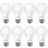 60-Watt Equivalent A19 Dimmable E26 Base LED Light Bulb 3000K in Frost (8-Pack) by Bulbrite 1 60-Watt Equivalent A19 Dimmable E26 Base LED Light Bulb 3000K in Frost (8-Pack) by Bulbrite -Deals Bulbrite Store bulbrite led light bulbs 862714 64 1000