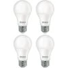 75-Watt Equivalent A19 Dimmable E26 Base LED Light Bulb 3000K in Frost (4-Pack) by Bulbrite -Deals Bulbrite Store bulbrite led light bulbs 862729 64 1000