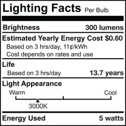 25-Watt Equivalent T9 Long 7.5 in. Dimmable E26 LED Light Bulb 3000K in Clear Finish (4-Pack) by Bulbrite -Deals Bulbrite Store bulbrite led light bulbs 862772 fa 1000