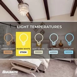 40-Watt Equivalent T6 Dimmable E12 LED Light Bulb 2700K in Clear Finish (4-Pack) by Bulbrite -Deals Bulbrite Store bulbrite led light bulbs 862783 1f 1000